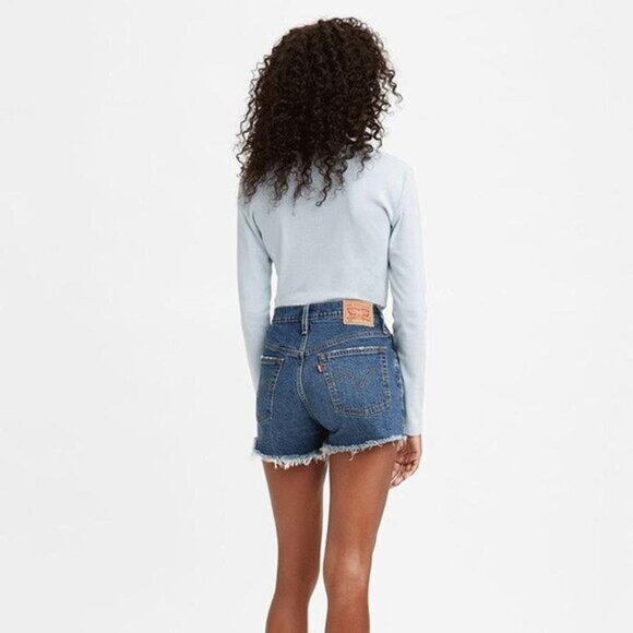 Levis 501 Original High-Rise Jean Shorts size 30 - Picture 6 of 6